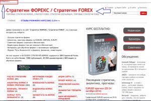 сайт "Стратегии форекс"